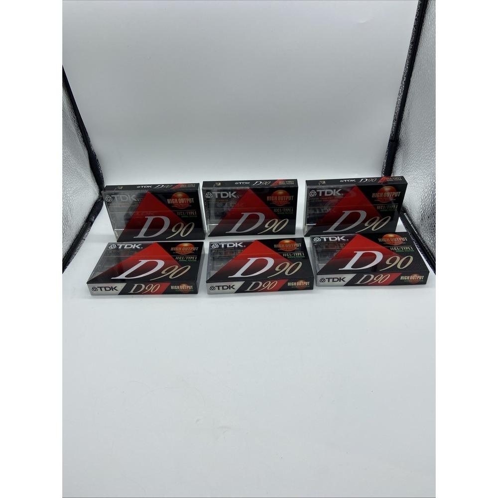 Lot Of 6| TDK | High Output Blank Audio Cassette Tapes IECI / TYPE 1 D90